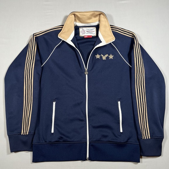 American Eagle Outfitters Other - Vintage American Eagle Jacket Mens M Varsity Track Full Zip Stars Preppy Emo Y2K
